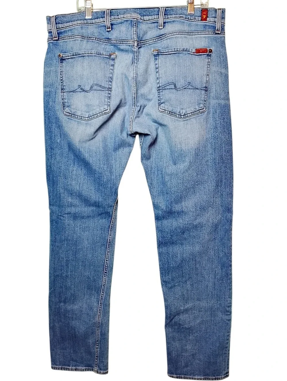 The Straight Light Wash 7 For All Mankind Jeans 38X32